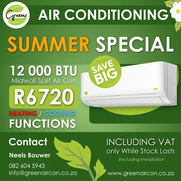Green Air Conditioning summer special post